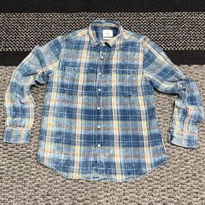 Zip Code 1922 Flannel Men’s M Plaid Outdoor Rustic Nature Grunge Y2K Casual